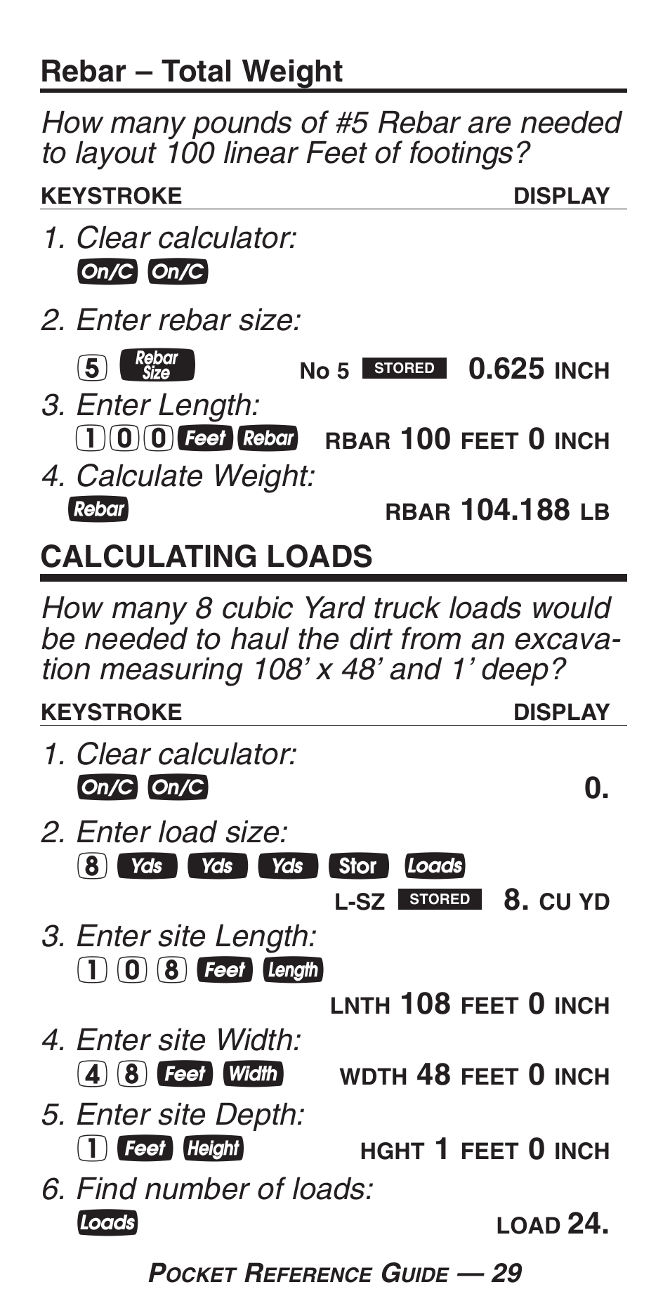 Calculated Industries 4225-C User Manual | Page 32 / 52