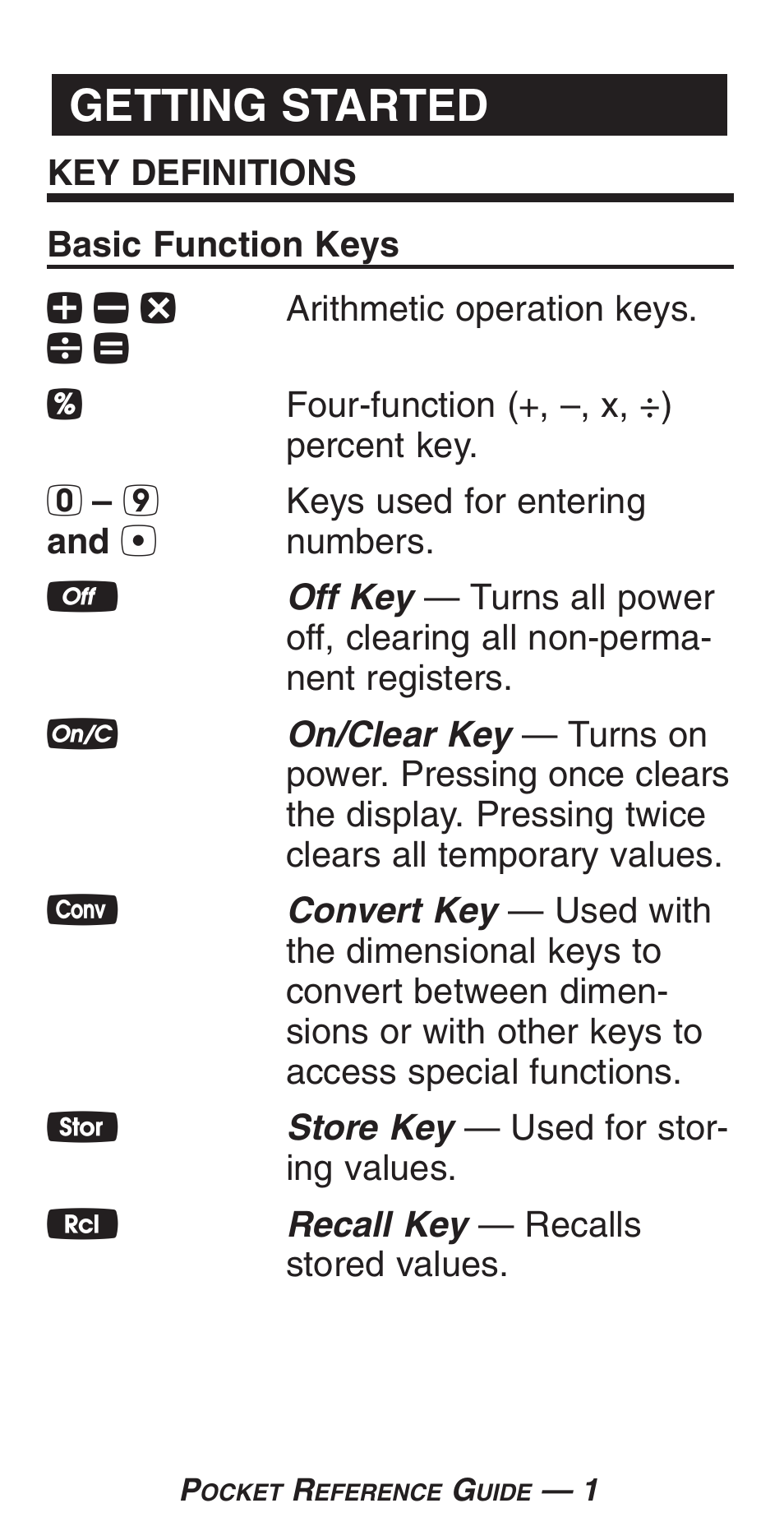 Getting started | Calculated Industries 4225-C User Manual | Page 4 / 52
