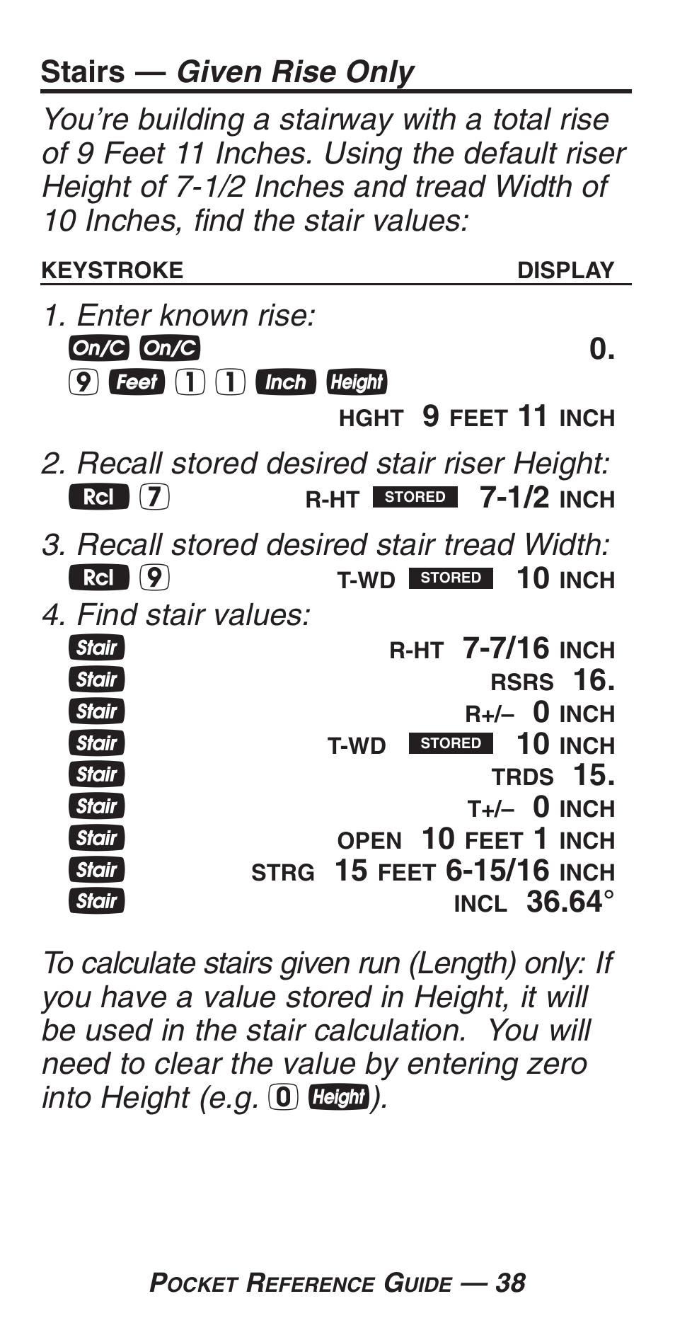 Calculated Industries 4225-C User Manual | Page 41 / 52