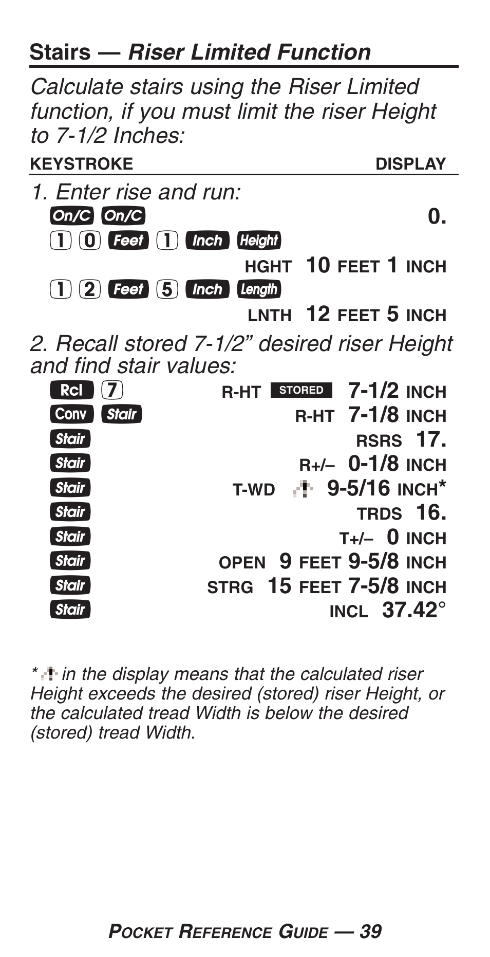 Calculated Industries 4225-C User Manual | Page 42 / 52