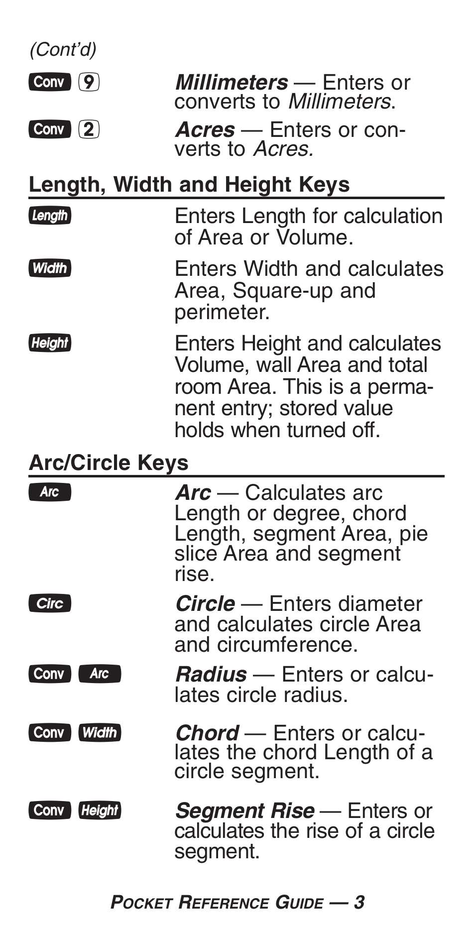 Calculated Industries 4225-C User Manual | Page 6 / 52