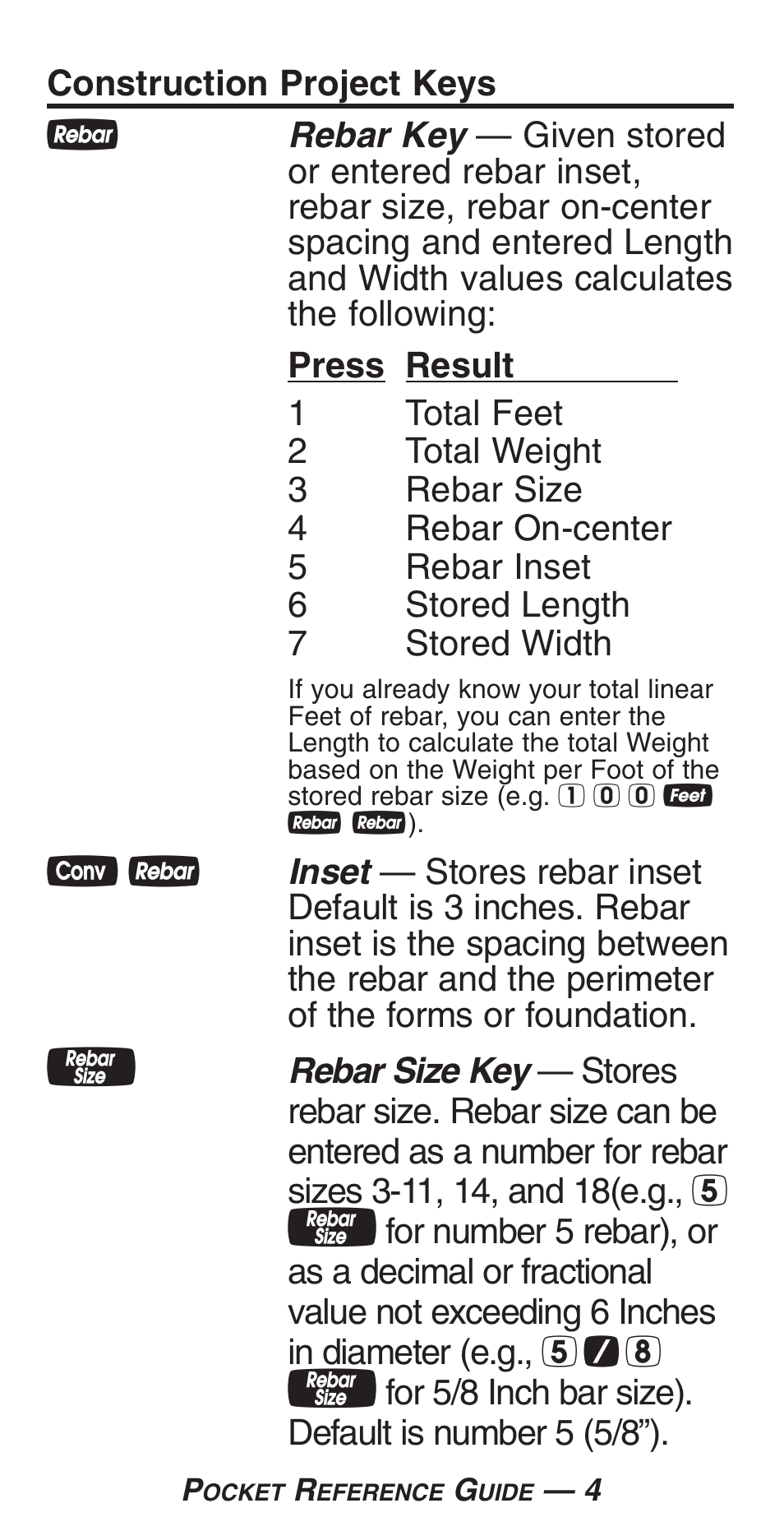 Calculated Industries 4225-C User Manual | Page 7 / 52