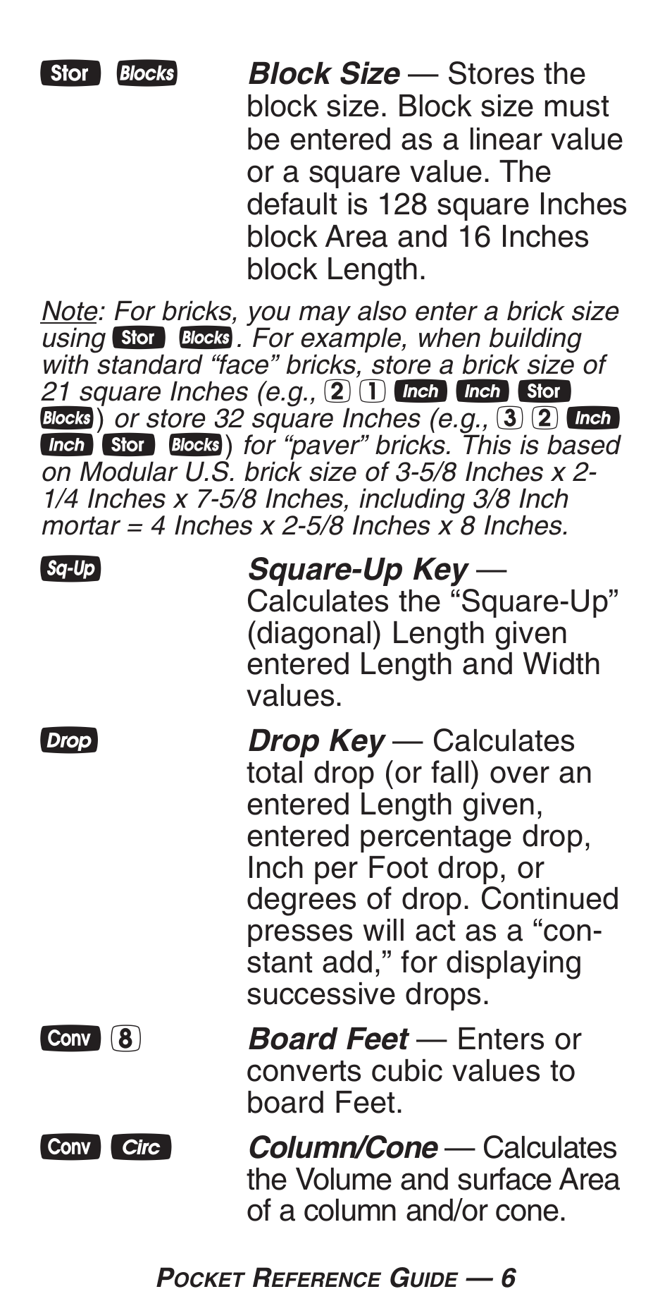 Calculated Industries 4225-C User Manual | Page 9 / 52