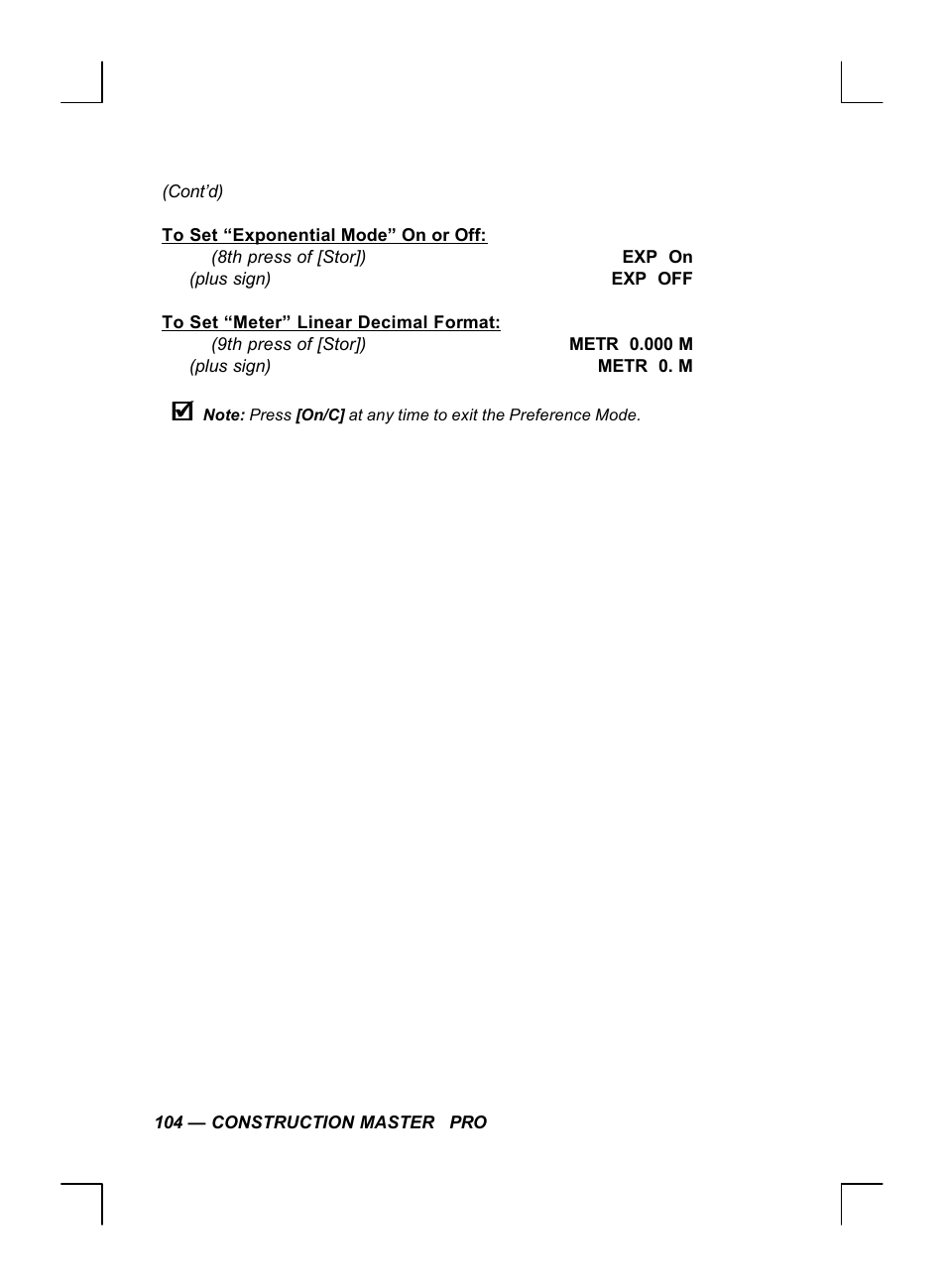 Calculated Industries 44060 User Manual | Page 106 / 134
