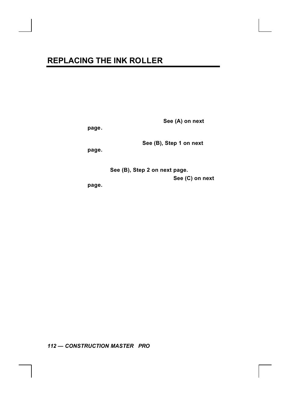Replacing the ink roller | Calculated Industries 44060 User Manual | Page 114 / 134