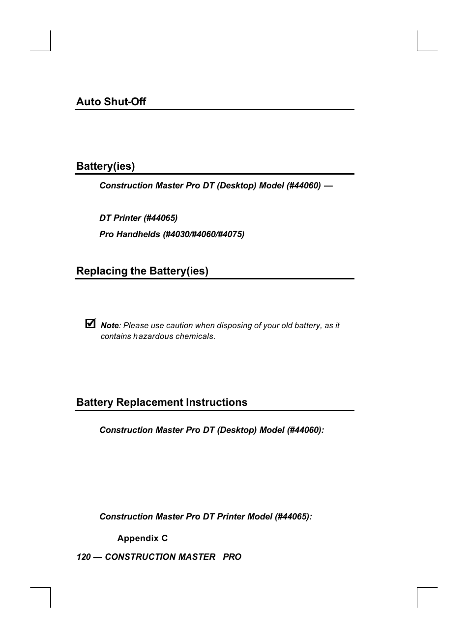 Calculated Industries 44060 User Manual | Page 122 / 134
