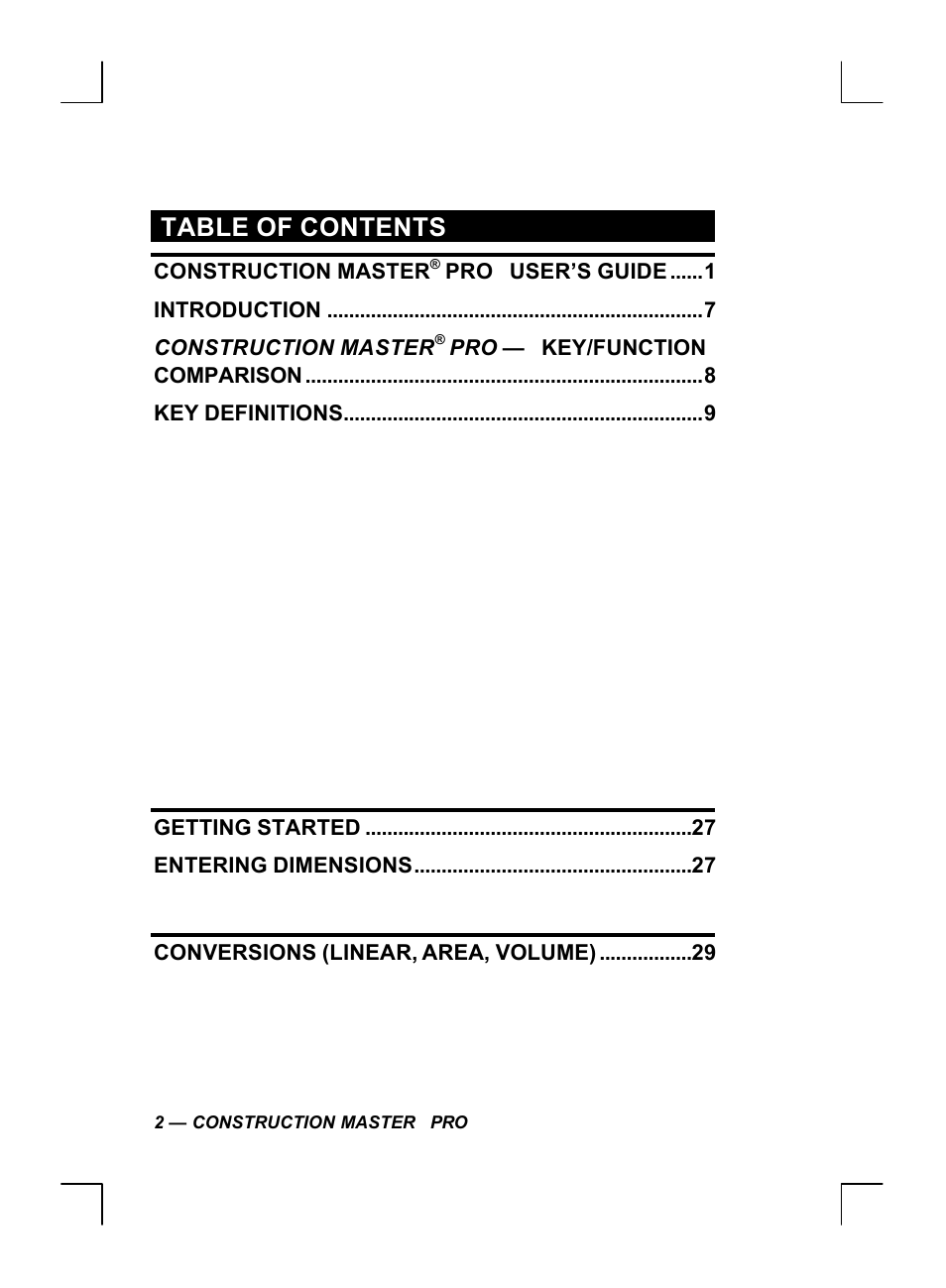 Calculated Industries 44060 User Manual | Page 4 / 134