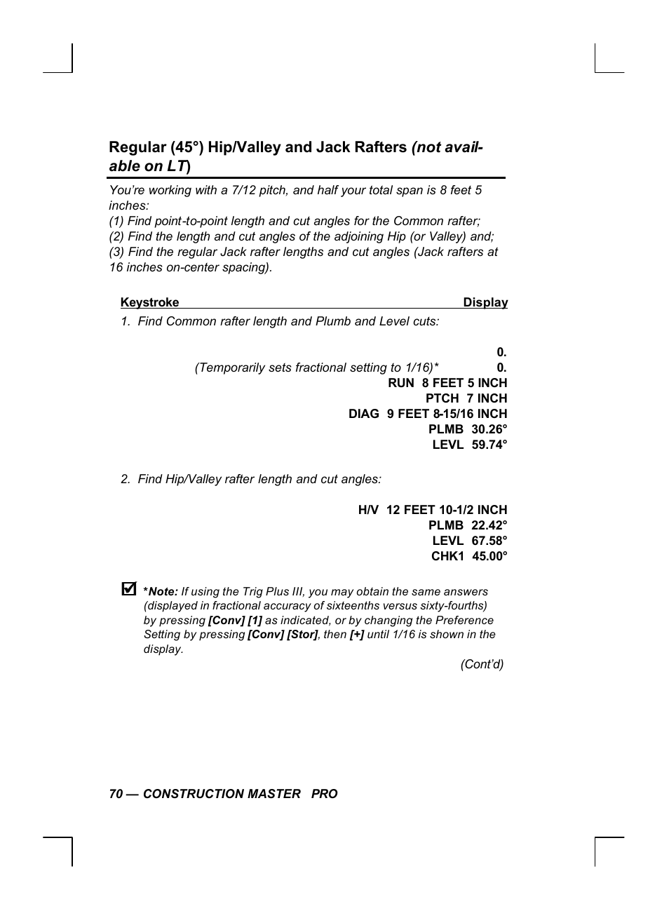 Calculated Industries 44060 User Manual | Page 72 / 134