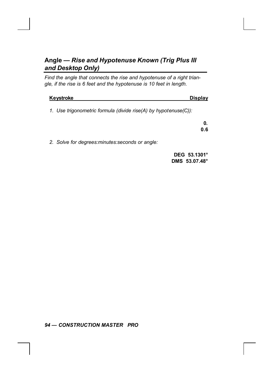 Calculated Industries 44060 User Manual | Page 96 / 134
