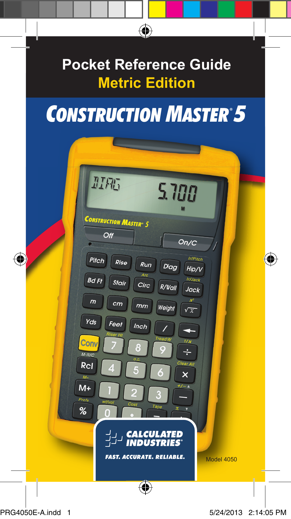 Calculated Industries 4050 Metric Edition User Manual | 44 pages