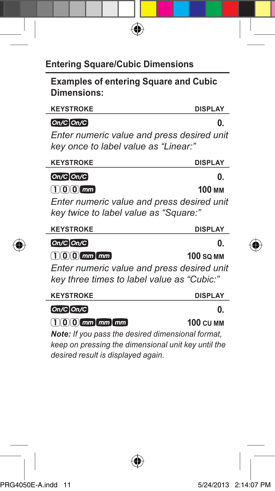 Calculated Industries 4050 Metric Edition User Manual | Page 14 / 44