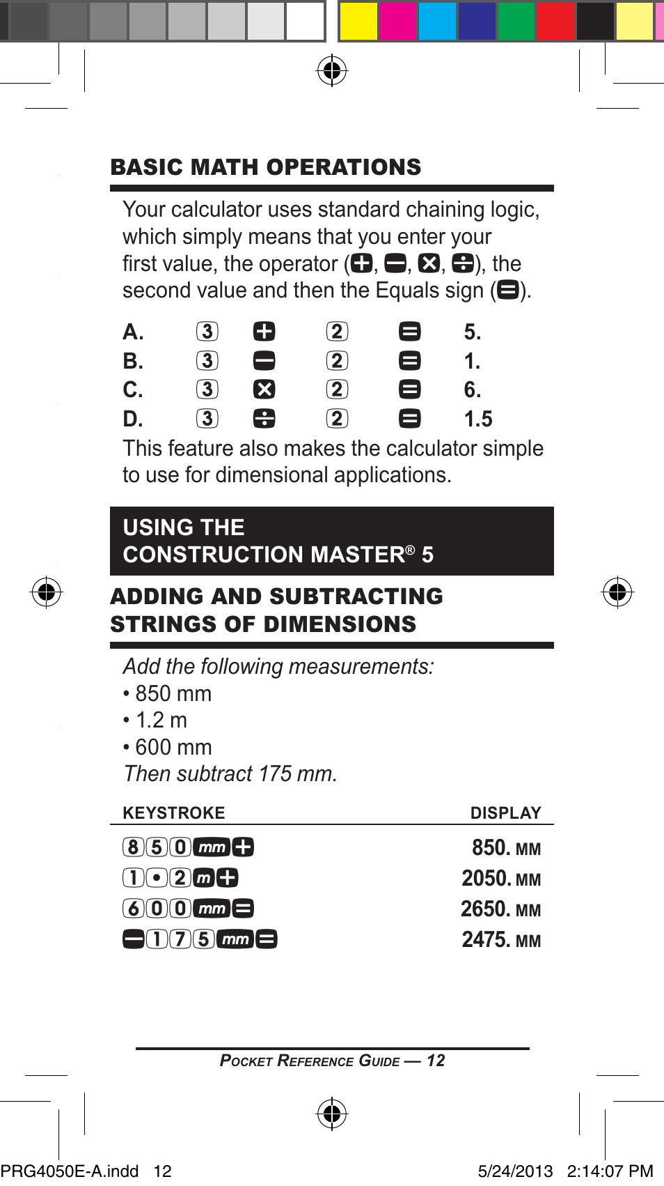 Calculated Industries 4050 Metric Edition User Manual | Page 15 / 44