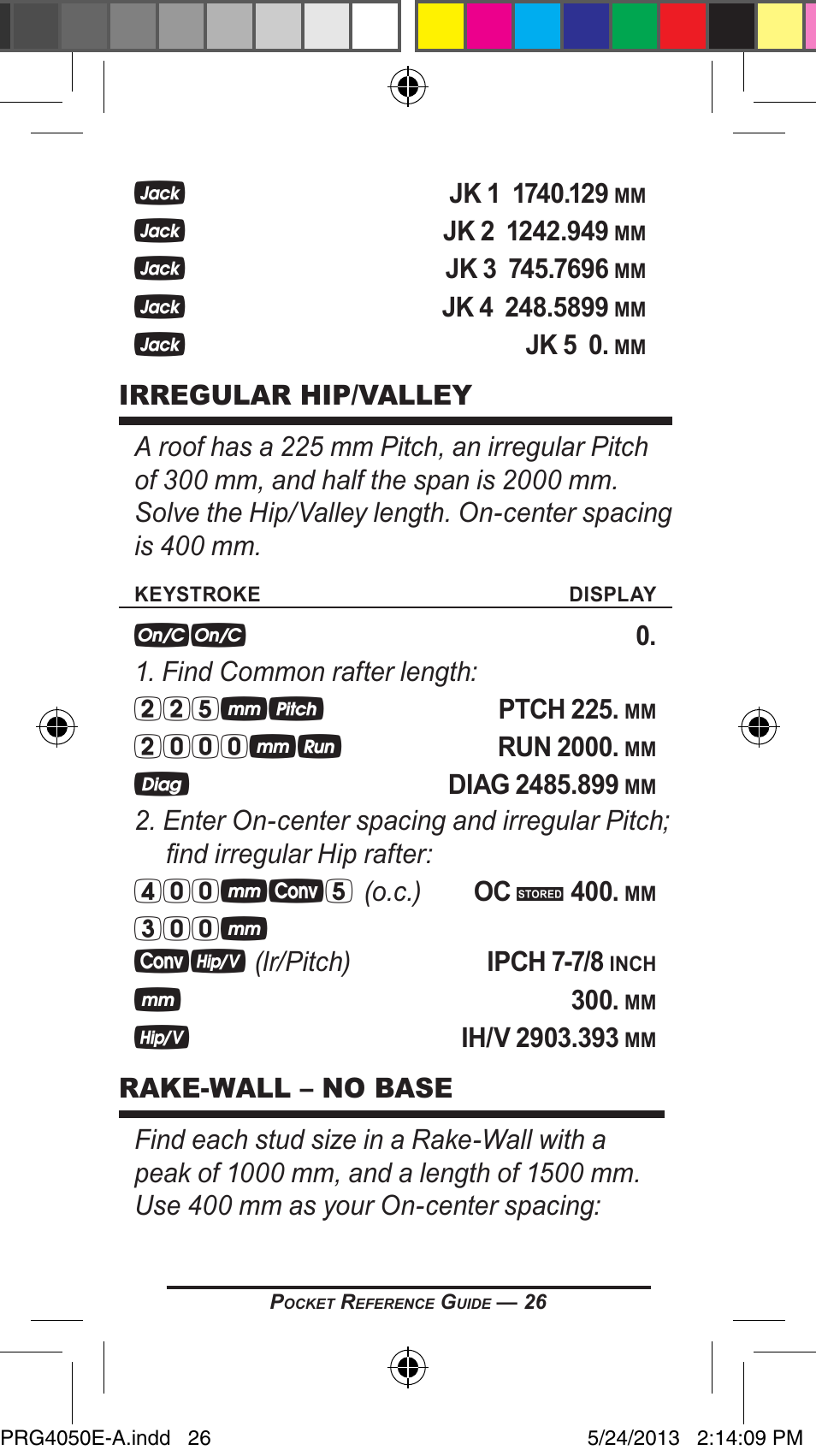 Calculated Industries 4050 Metric Edition User Manual | Page 29 / 44