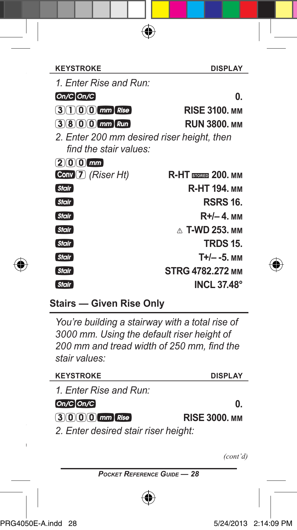Calculated Industries 4050 Metric Edition User Manual | Page 31 / 44