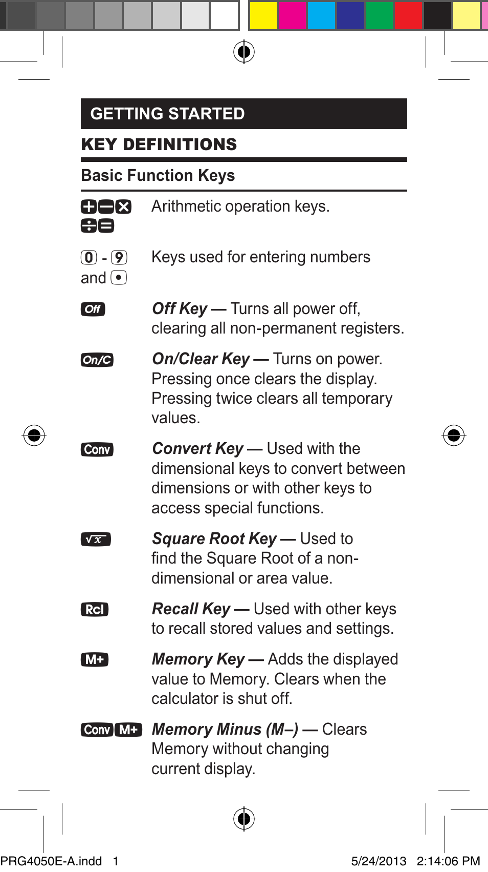 Calculated Industries 4050 Metric Edition User Manual | Page 4 / 44