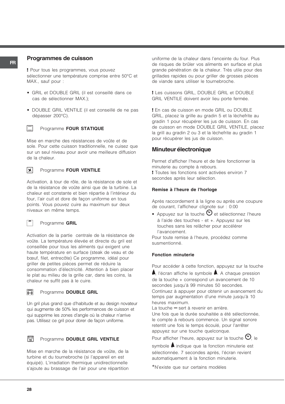 Hotpoint Ariston C 3 VM5 R/HA User Manual | Page 28 / 36