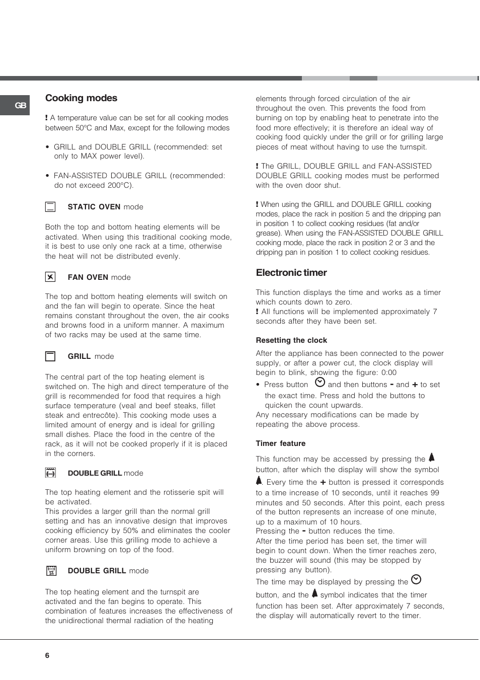 Hotpoint Ariston C 3 VM5 R/HA User Manual | Page 6 / 36