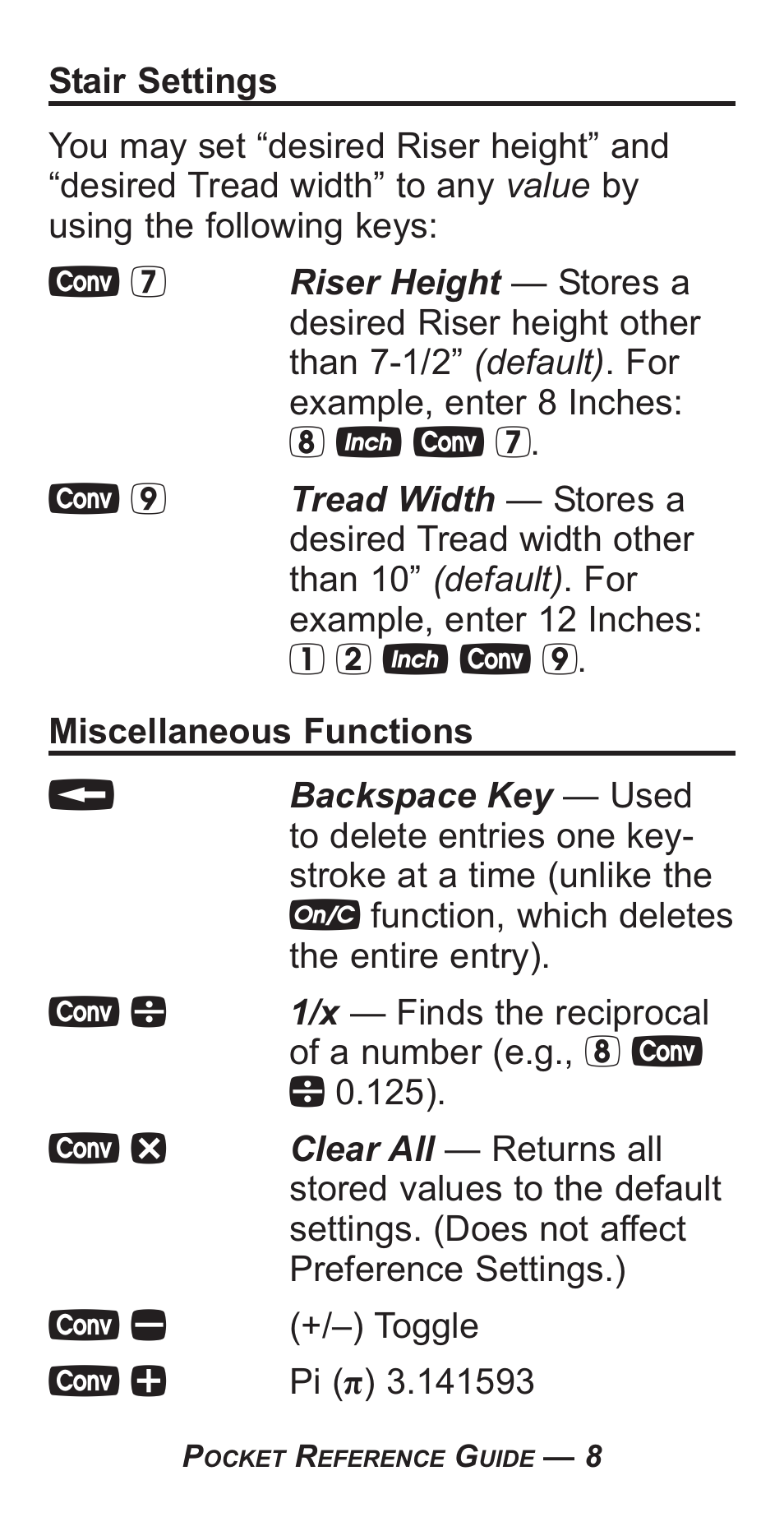 Calculated Industries 4050-F User Manual | Page 12 / 52