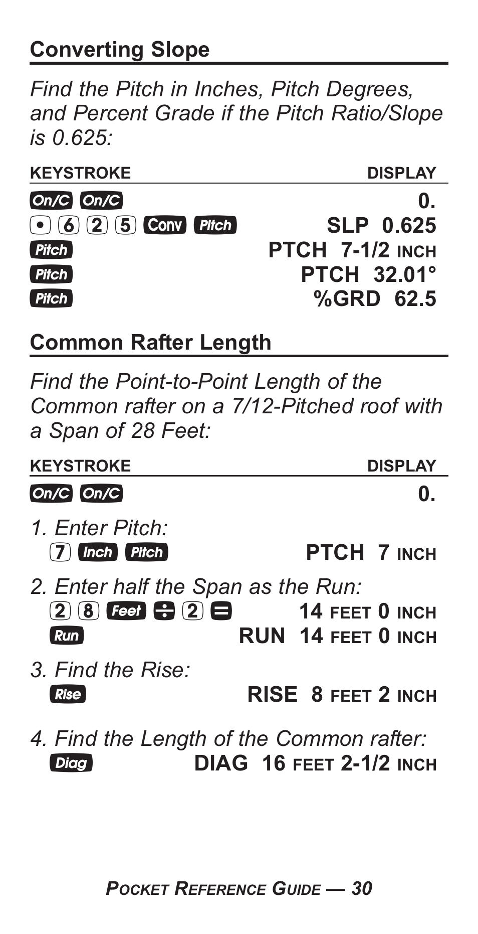 Calculated Industries 4050-F User Manual | Page 34 / 52