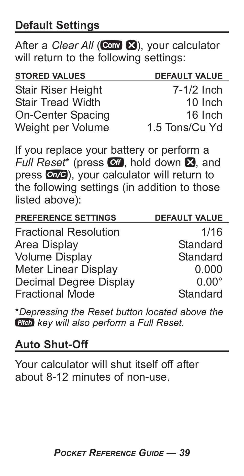 Calculated Industries 4050-F User Manual | Page 43 / 52