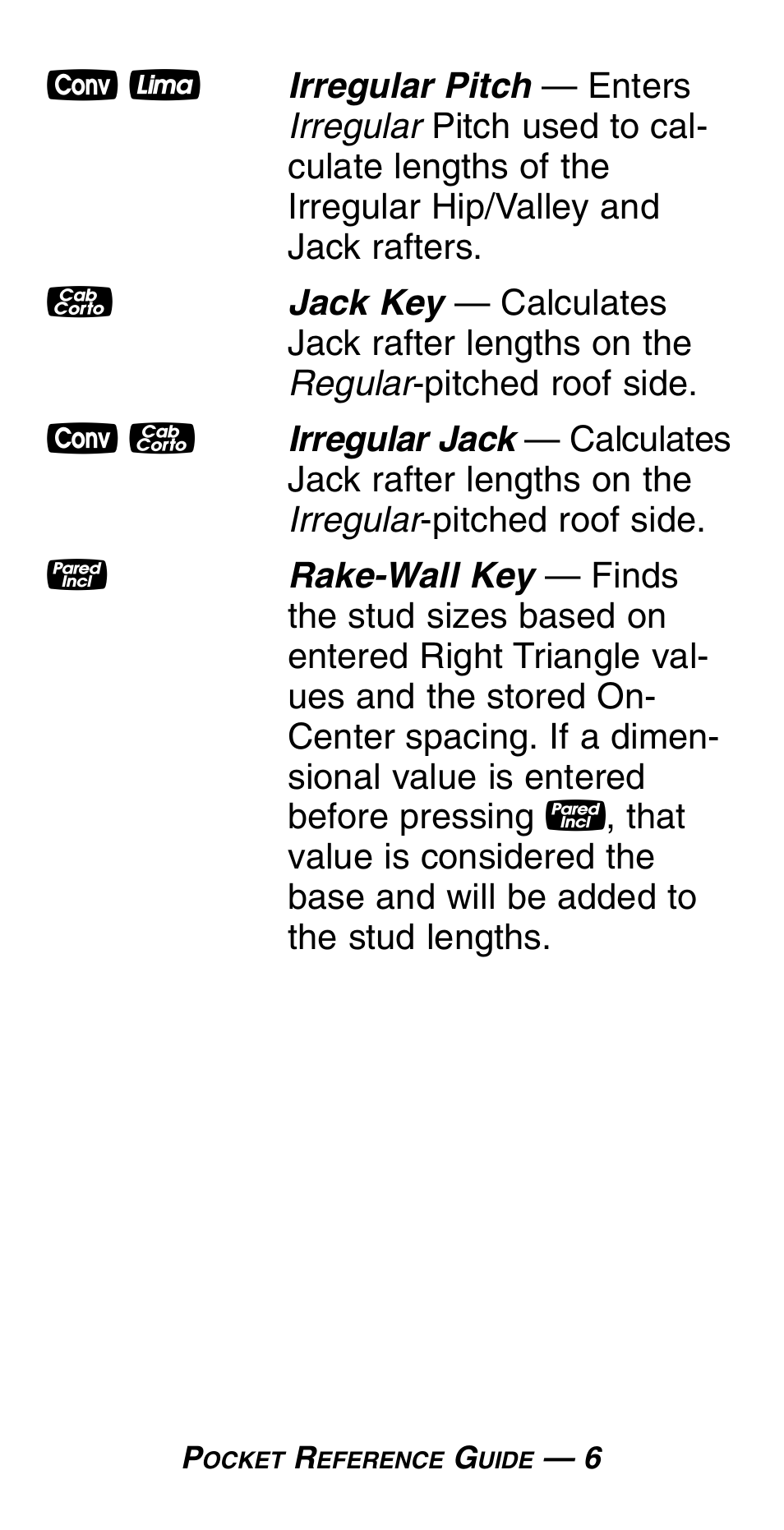Calculated Industries 4054 User Manual | Page 10 / 52