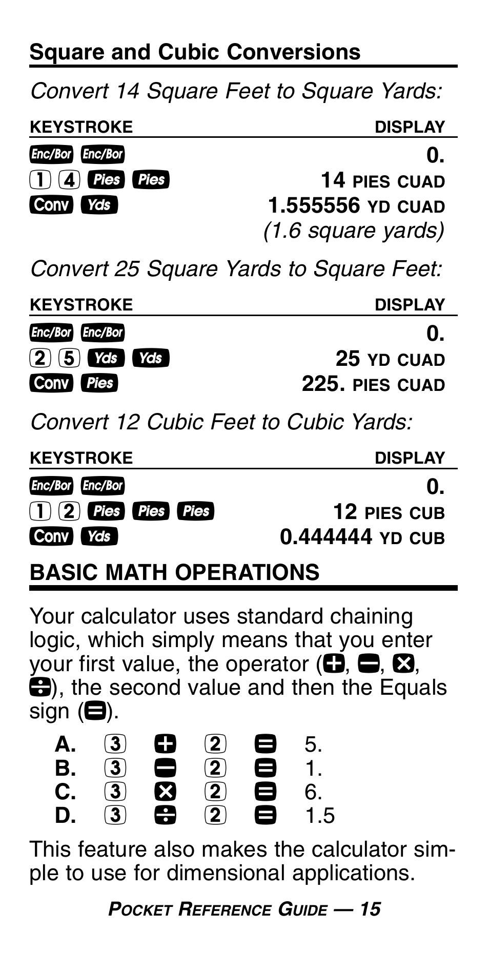 Calculated Industries 4054 User Manual | Page 19 / 52