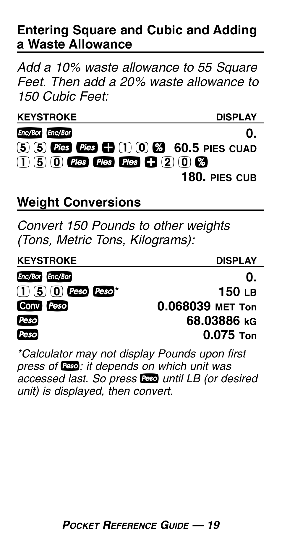 Calculated Industries 4054 User Manual | Page 23 / 52