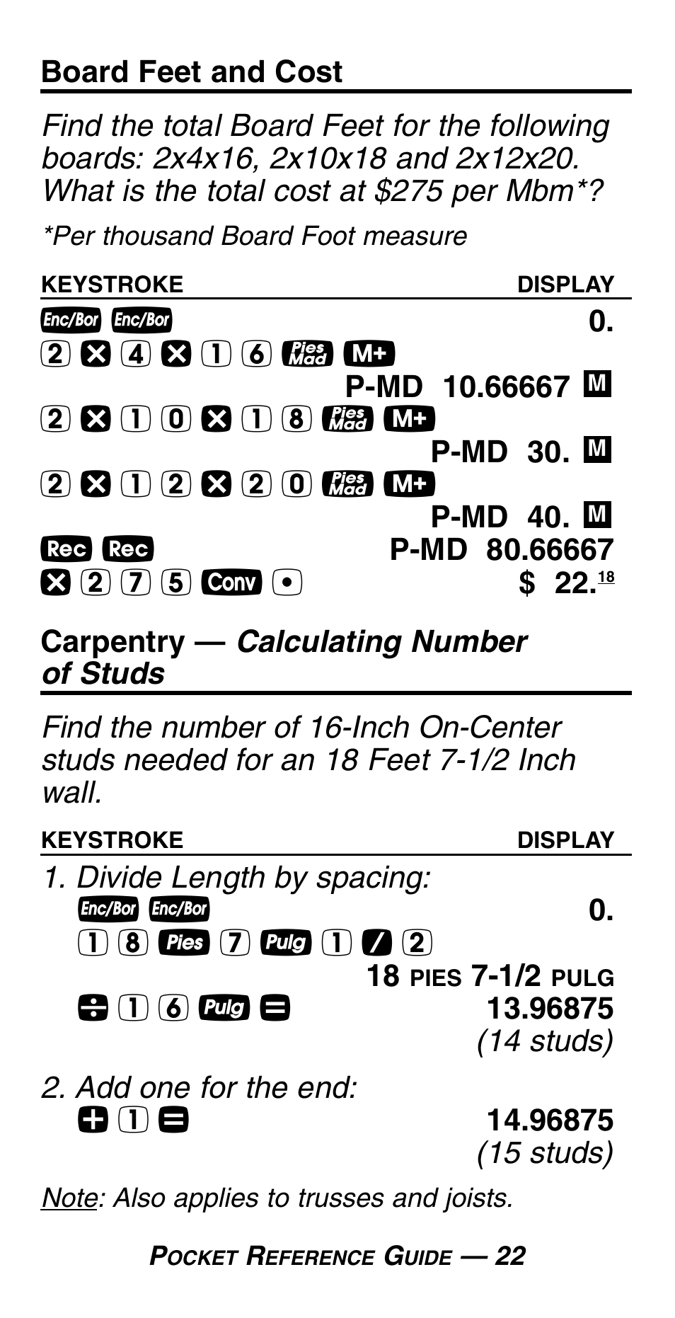 Calculated Industries 4054 User Manual | Page 26 / 52