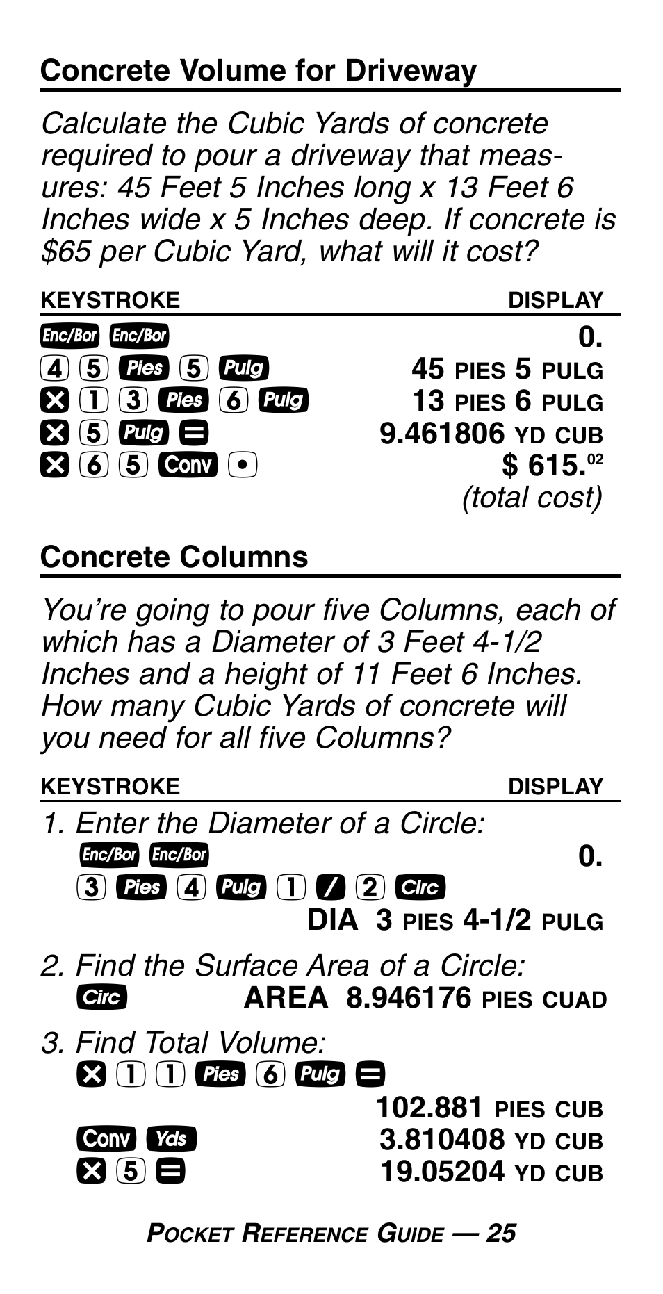 Calculated Industries 4054 User Manual | Page 29 / 52