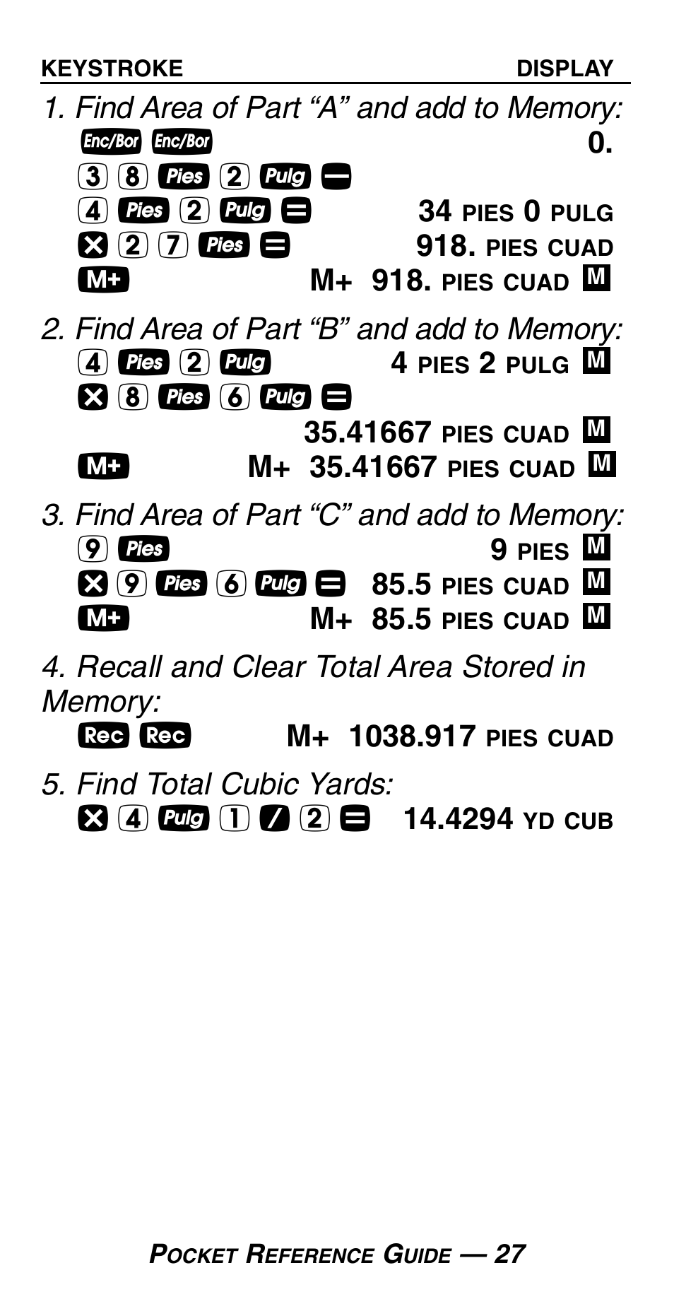 Calculated Industries 4054 User Manual | Page 31 / 52