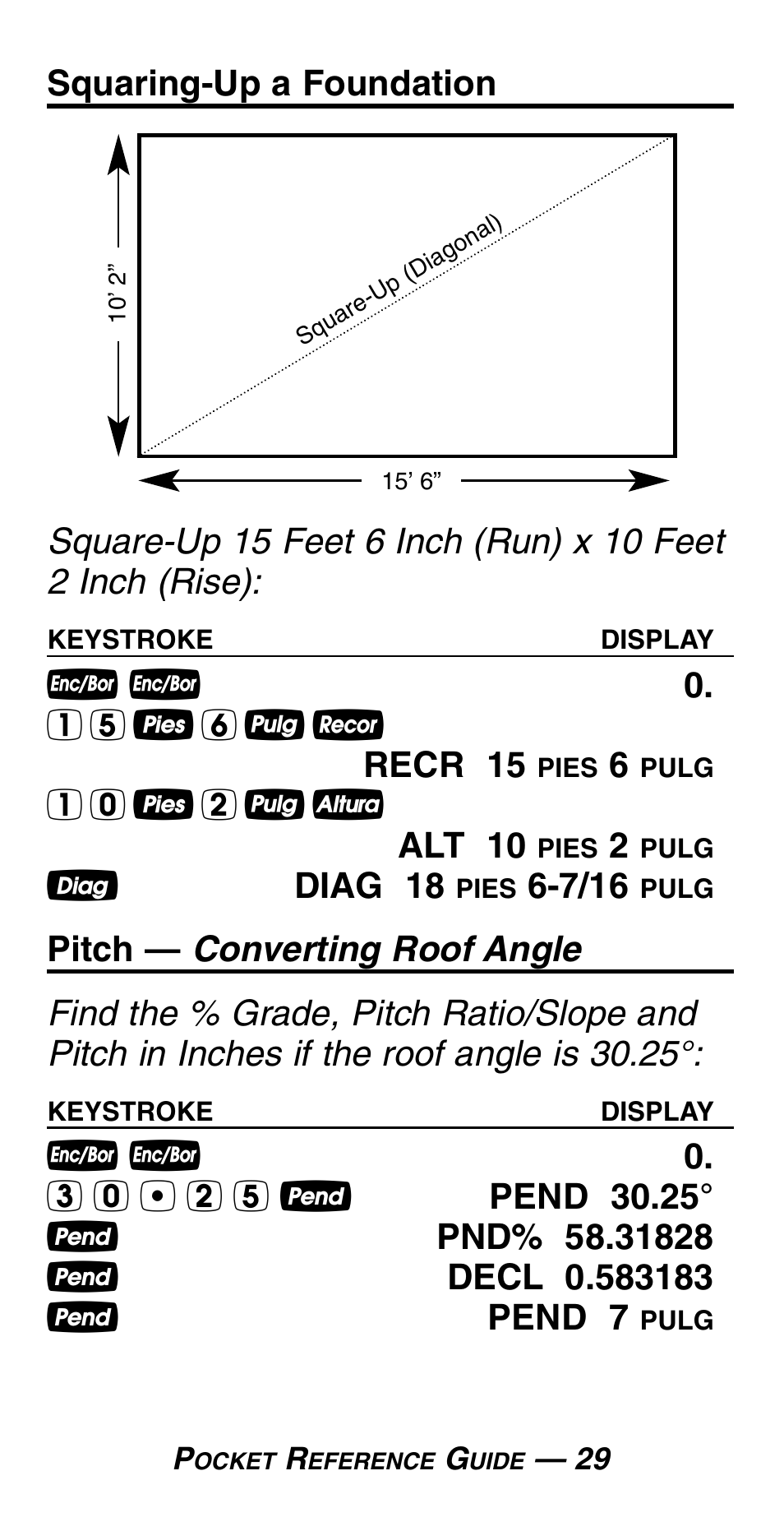 Calculated Industries 4054 User Manual | Page 33 / 52