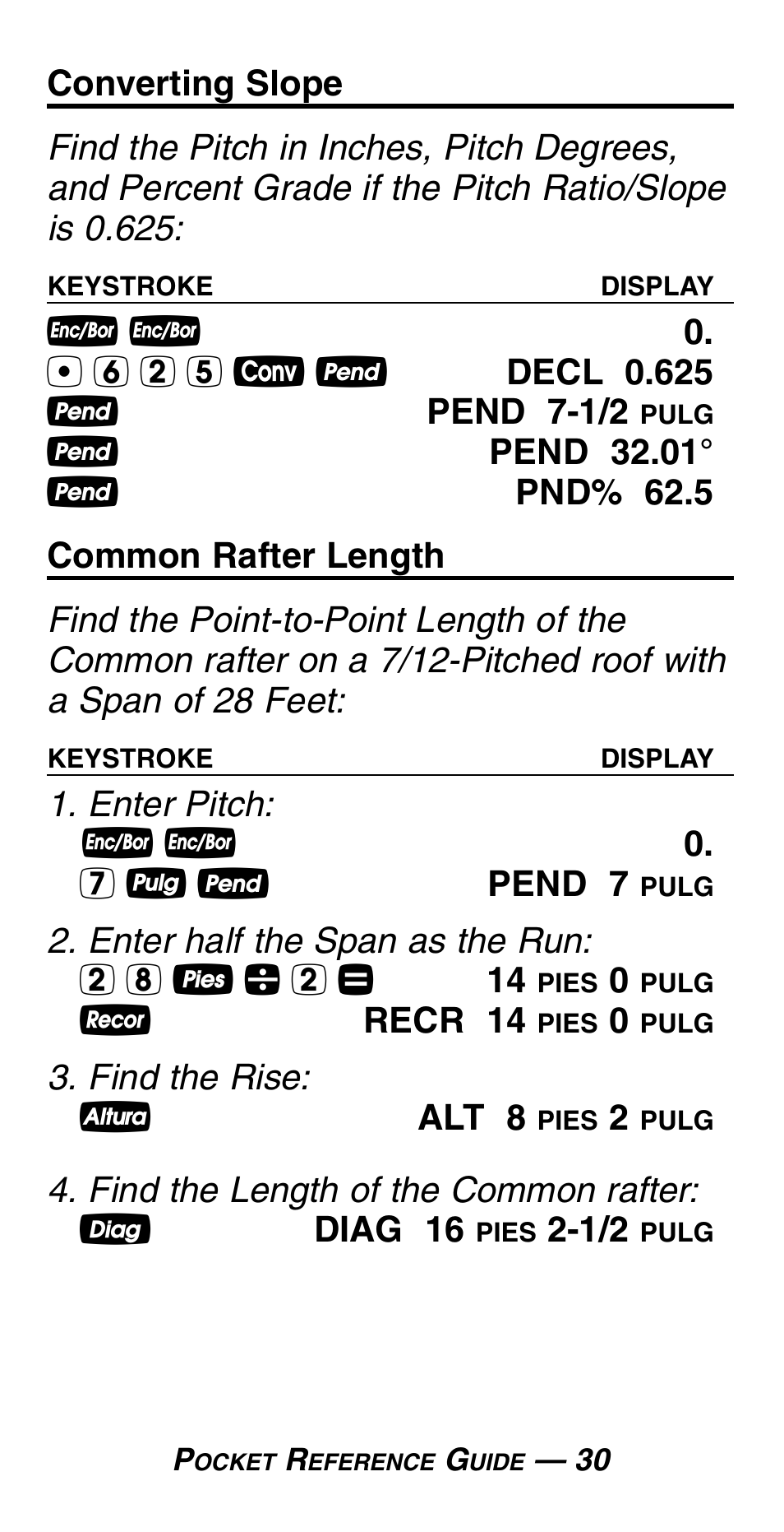 Calculated Industries 4054 User Manual | Page 34 / 52