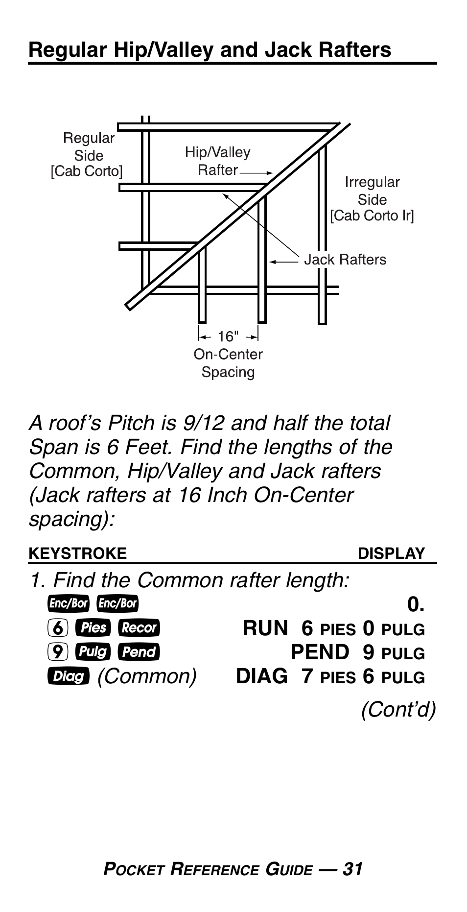 Calculated Industries 4054 User Manual | Page 35 / 52