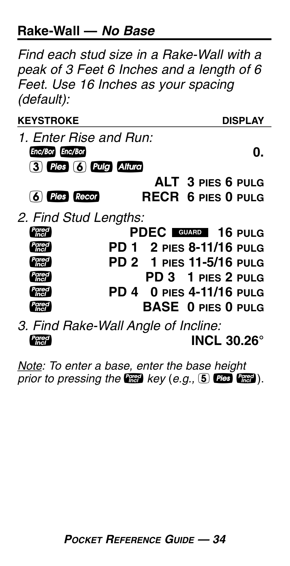 Calculated Industries 4054 User Manual | Page 38 / 52