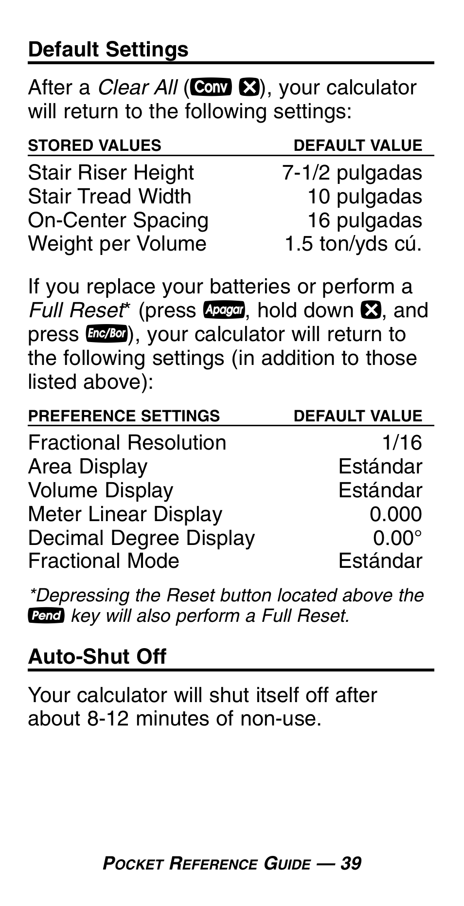 Calculated Industries 4054 User Manual | Page 43 / 52