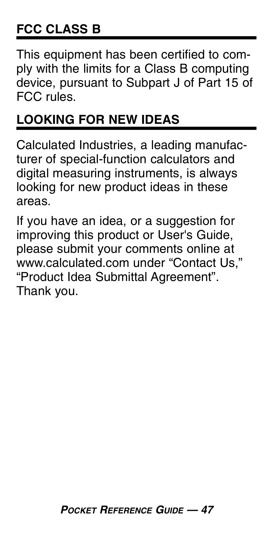 Calculated Industries 4054 User Manual | Page 51 / 52