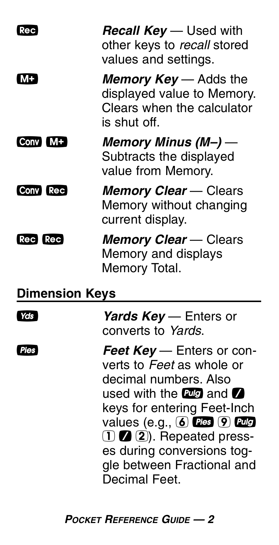 Calculated Industries 4054 User Manual | Page 6 / 52