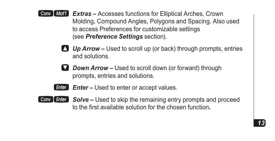 Calculated Industries 4067 Pocket Reference Guide User Manual | Page 15 / 52