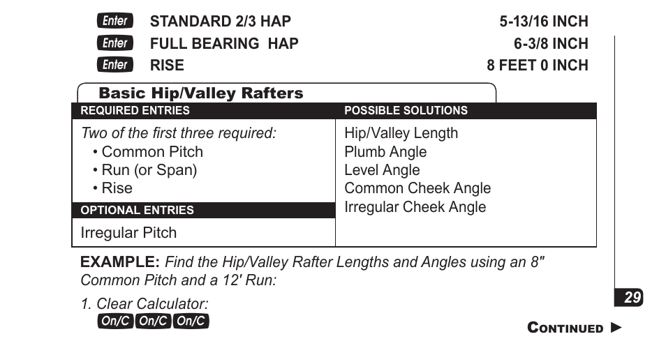 Calculated Industries 4067 Pocket Reference Guide User Manual | Page 31 / 52