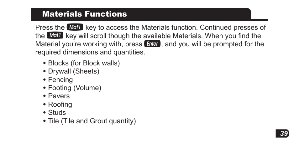 Calculated Industries 4067 Pocket Reference Guide User Manual | Page 41 / 52