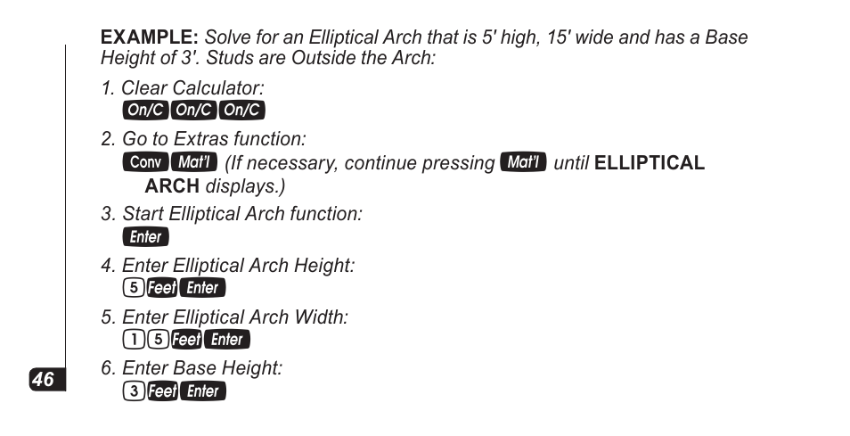 15fe | Calculated Industries 4067 Pocket Reference Guide User Manual | Page 48 / 52