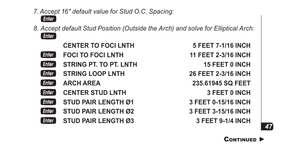 Calculated Industries 4067 Pocket Reference Guide User Manual | Page 49 / 52