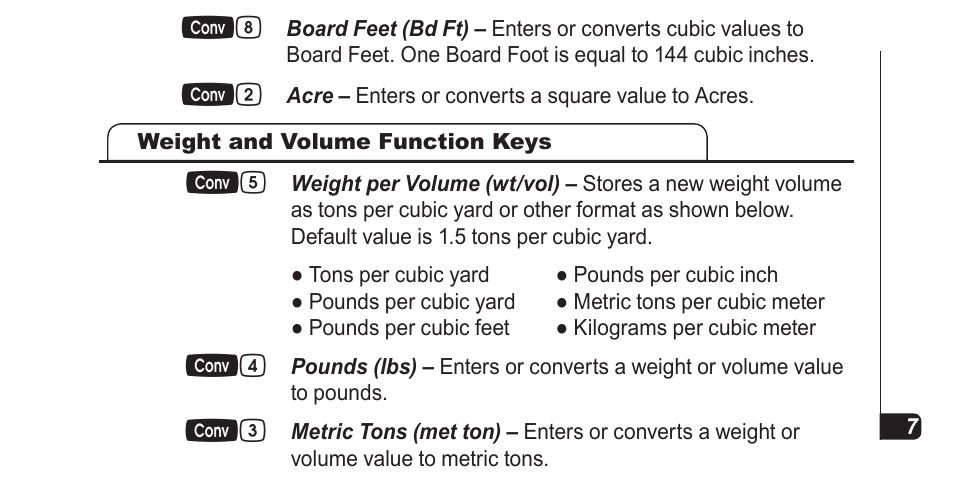 Calculated Industries 4067 Pocket Reference Guide User Manual | Page 9 / 52