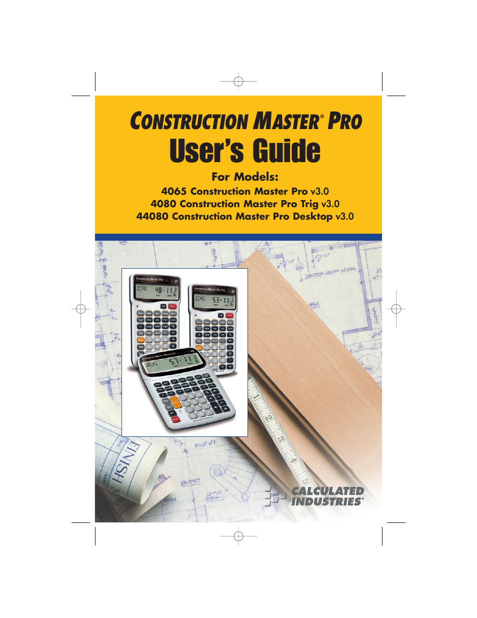 Calculated Industries 4065 v3.0 User Manual | 108 pages