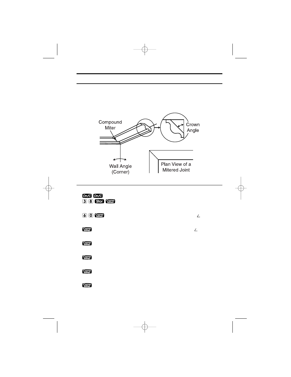 Compound miter | Calculated Industries 4065 v3.0 User Manual | Page 52 / 108