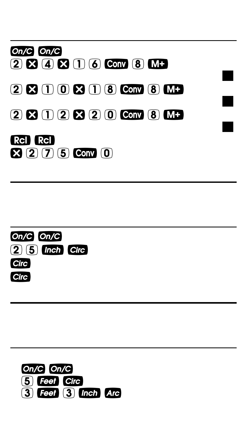 Calculated Industries 4065 v3.1 Pocket Reference Guide Construction Master Pro User Manual | Page 20 / 39