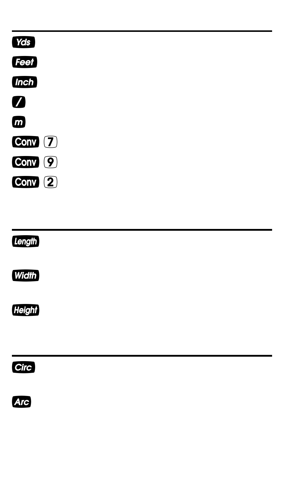 Calculated Industries 4065 v3.1 Pocket Reference Guide Construction Master Pro User Manual | Page 6 / 39