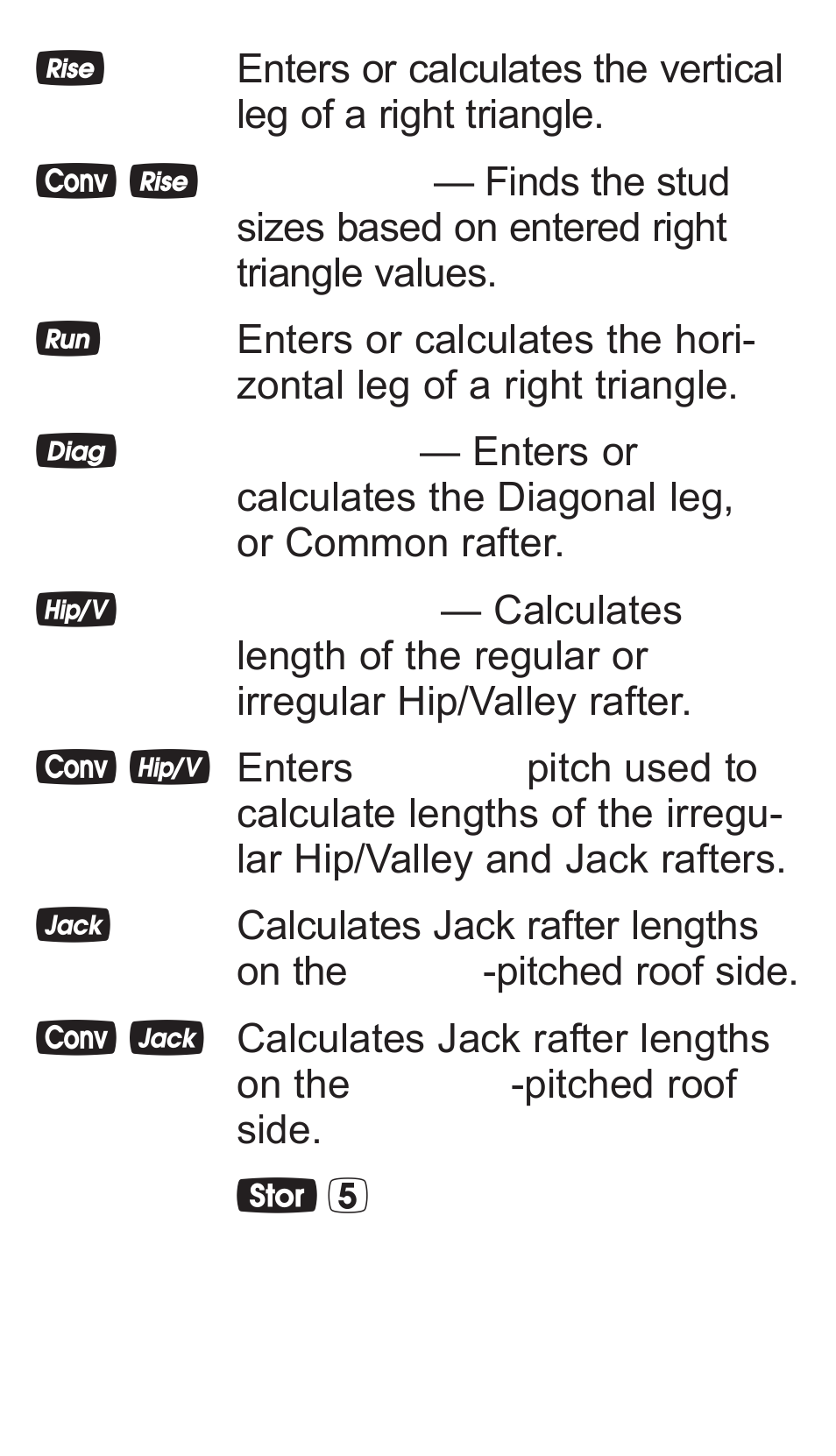 Calculated Industries 4065 v3.1 Pocket Reference Guide Advanced Consnruction-Math User Manual | Page 12 / 40