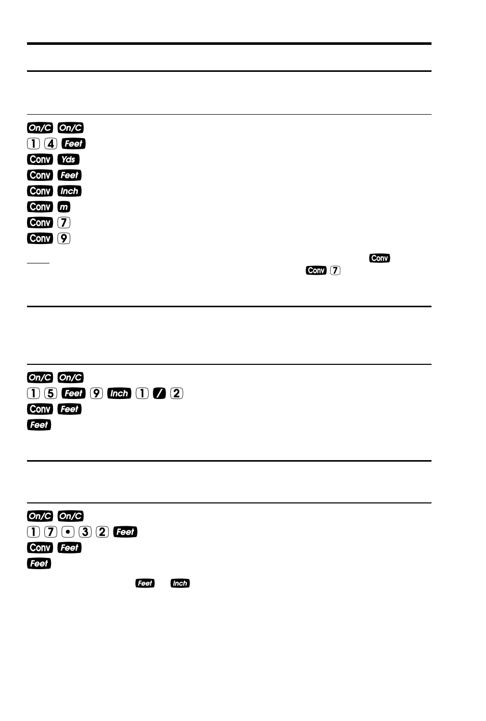 Conversions (linear, area, volume) | Calculated Industries 4065 v3.1 User Guide User Manual | Page 30 / 110