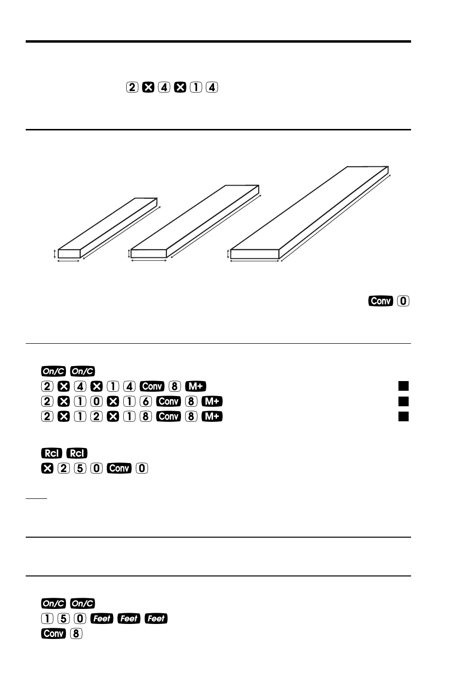 Board feet — lumber estimation, 38 — c, Construction master pro | With dollar cost, Cost), Recall total board feet and calculate total cost, Enter cubic feet and convert to board feet, Bd ft) | Calculated Industries 4065 v3.1 User Guide User Manual | Page 46 / 110